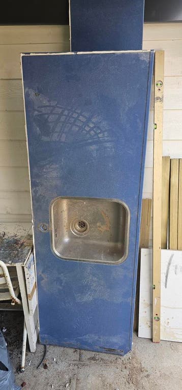 Blauw Corian Keukenblad - 2 Stuks