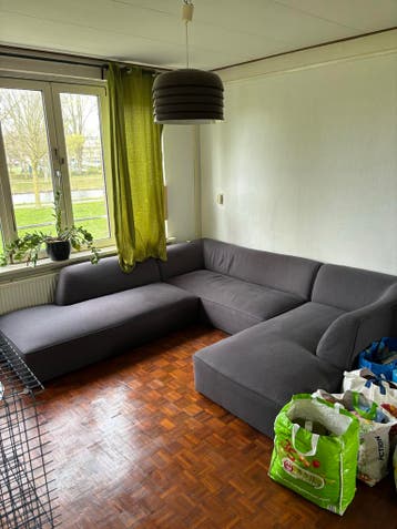 Grijze hoekbank - gratis ophalen amsterdam