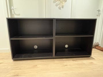 Zwarte Kastjes met Kabeldoorvoer - 80x80x45cm