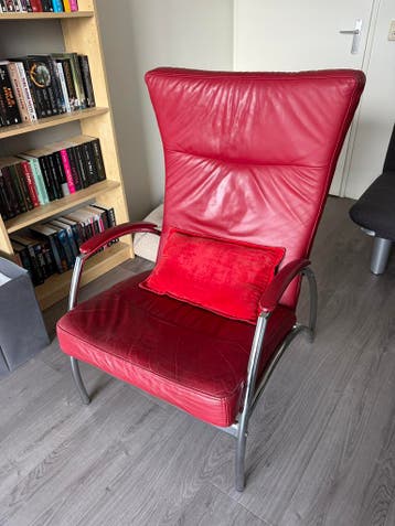 Gratis echte leren stoel / fauteuil