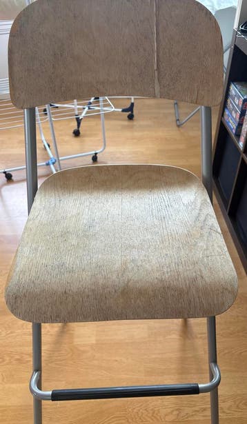 Ikea barkruk met rugleuning