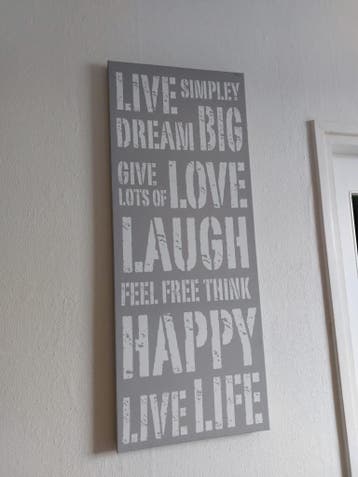 Live Love Laugh Positieve Mindset Poster Wand Decoratie