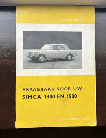 Vraagbaak Simca 1300 en 1500