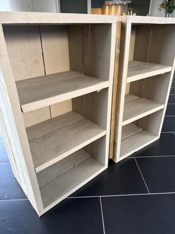 Stevige steigerhouten kastjes - Ideaal voor opslag