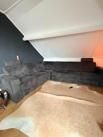 GRATIS: Ruime Hoekbank (230x280) – Donkergrijs