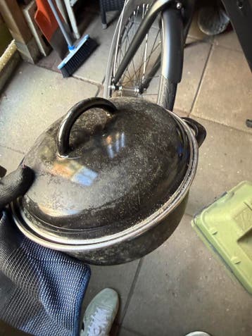 Kookpan met Deksel - Gebruikt