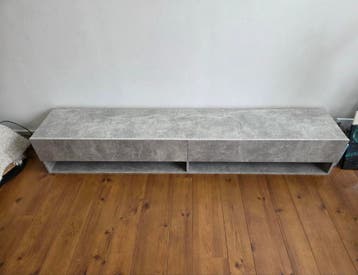 Grijze tv kast 180 cm