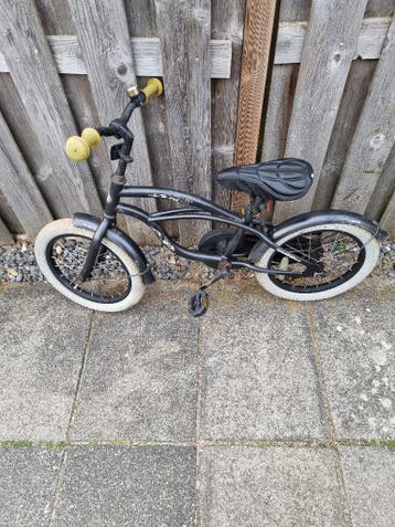 Cruiser Kinderfiets - 16 inch - Zwaart