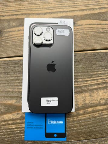 Iphone 14 pro max black 128 GB met garantie 100%