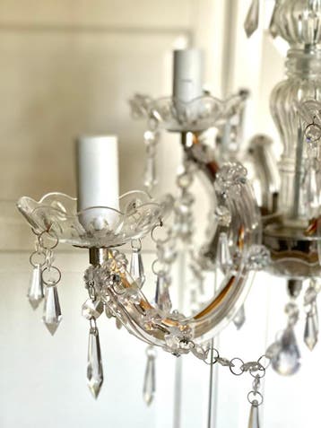 Elegante kroonluchter voor meidenkamer - Kunststof & Metaal