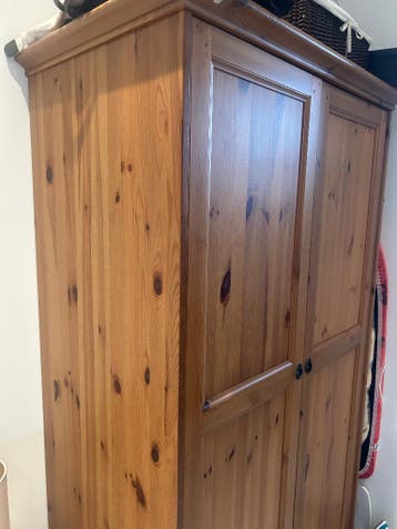 Ikea kast en ladekast set hout