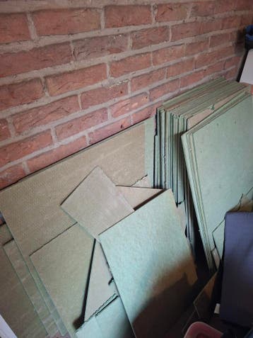 Ondervloer parket/laminaatvloer circa 20m2