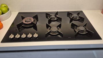 Atag inbouw gasfornuis glasplaat met Wokbrander