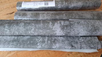 Vliesbehang licht/donkergrijs - accentmuur - gratis afhalen