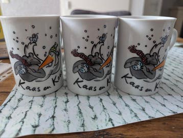 Set van 3 Mokken 'Kaas en Koos'