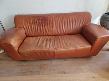Leren Bank en stoel