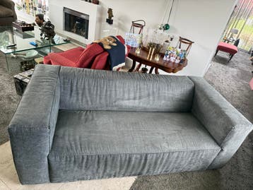 Nette grijze bank – zo goed als nieuw
