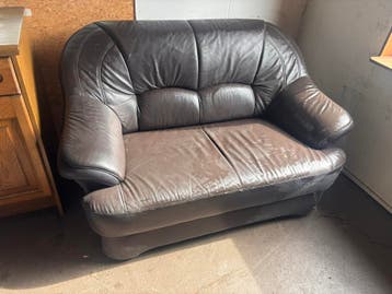 Leren 2 en 3 zitsbanken