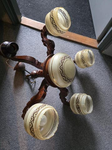 Retro Hanglamp met 5 armen