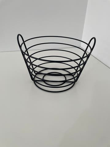 Metalen fruitmand / fruitschaal - Zwart design