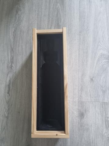 Houten kistje voor fles
