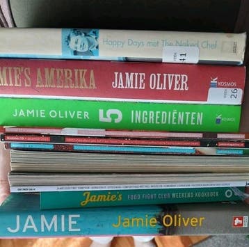 Kookboeken jamie oliver  zie omschrijving