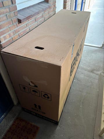 Gratis: Harde kartonnen fietsdoos voor transport of opslag