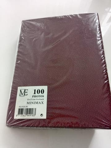 Minimax fotoalbum voor 100 foto's 10x15 cm