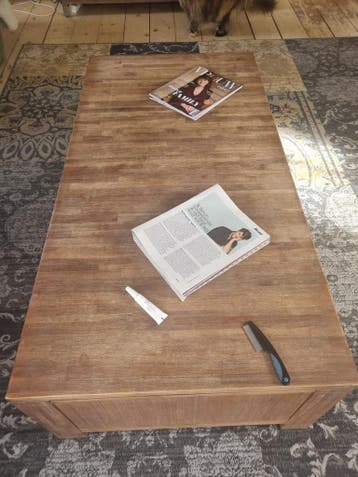 GRATIS Houten salontafel