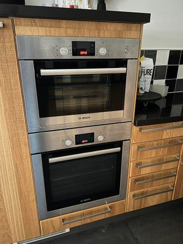 Bosch inbouw oven HBG33U350 en stoomoven HBC34D554