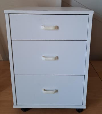 Wit nachtkastje / ladenkastje - Gratis afhalen