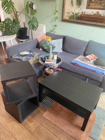 Ikea salontafel en kubussen