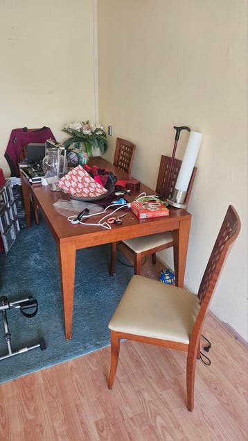 Jan de bouvrie tafel met 4 stoelen