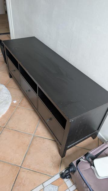 FREE - IKEA HEMNES TV-meubel - Zwartbruin, 148x47x57 cm