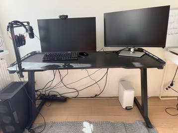 Gaming/Werk Bureau - Zwart, Ruim en Stevig