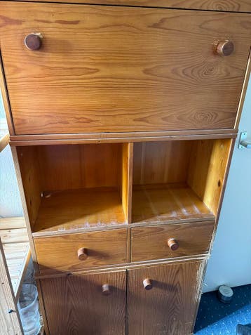 Grenen kast gratis af te halen - 189x80x32 cm