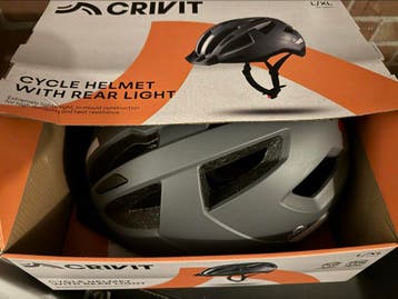 Crivit fietshelm met achterlicht