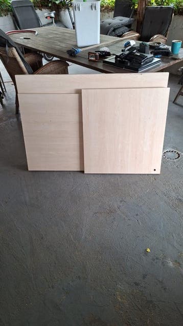 Gratis Bureau Schema - licht eikenkleur -