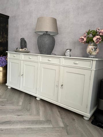 Lichtgrijs Dressoir met Laden en Deuren