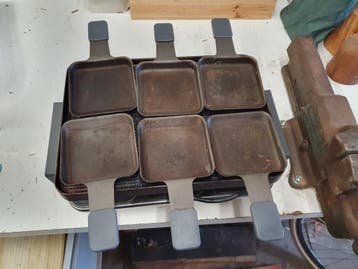 Gourmetstel met 6 pannetjes - 1100W