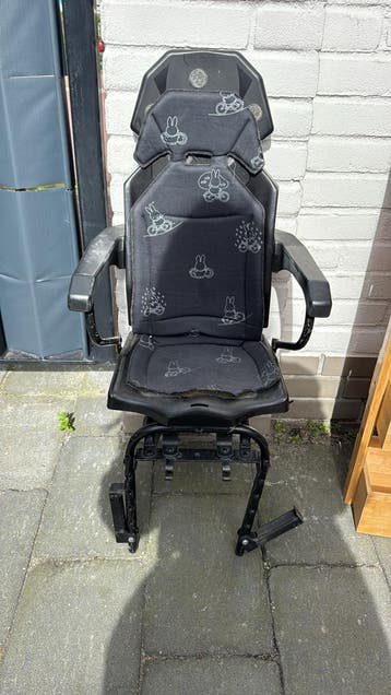 Gebruikt fietszitje met Nijntje kussens