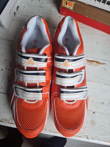 Wielrenschoenen oranje maat 45