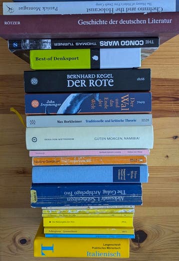 Boeken, voornamelijk in het Duits