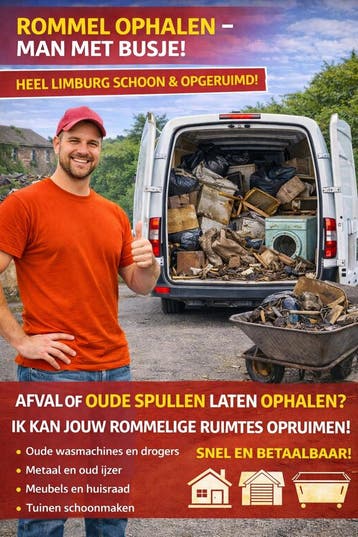 Rommel laten ophalen in Limburg?