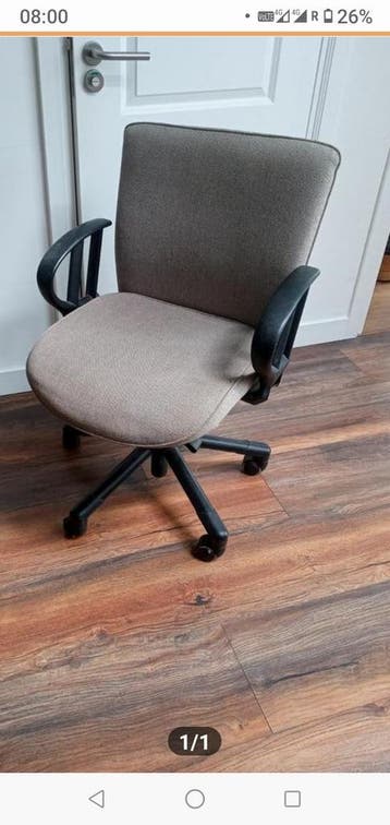 Gratis  bureaustoel - Grijs/Beige