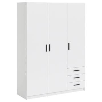 Kledingkast Sprint 3-deurs wit