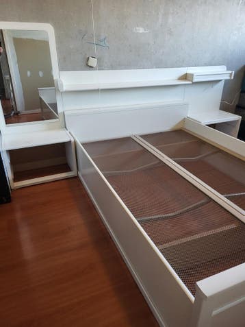 Gratis zsm tweepersoonsbed stevig MDF 140x200 met extra's