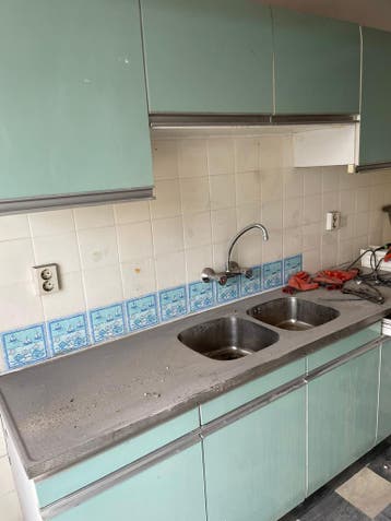 Retro vintage keukenkast - Jaren '60 stijl