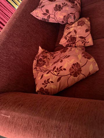 (Gratis) Comfortabele 2-zits bank met kussens