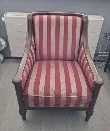 Gratis fauteuil met gebruikers sporen